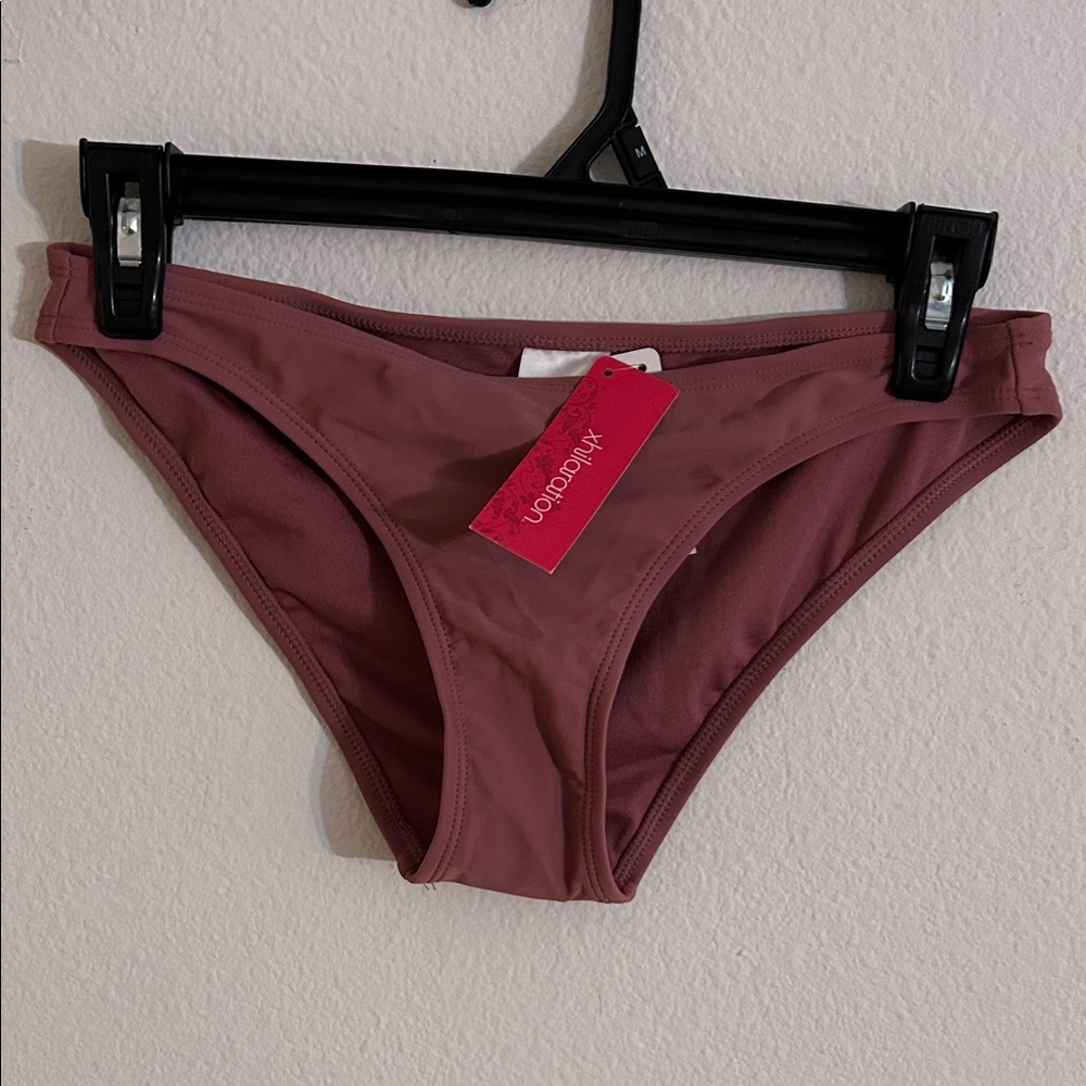 Xhilaration Women's Bikini Bottom - Dusty Rose